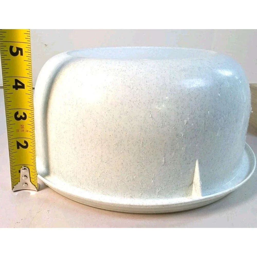 Vintage Tupperware Classic Mixing Bowl Speckled w/ Sheer Lid